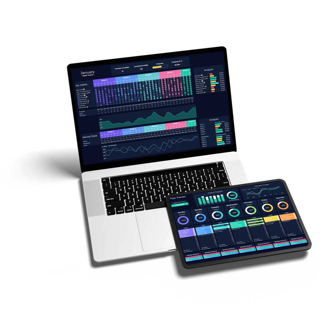 Features Layout Screen Mockup